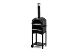 NNEKG Cookmaster 3 in 1 Outdoor Charcoal Smoker Grill Pizza Oven