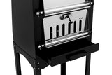 NNEKG Cookmaster 3 in 1 Outdoor Charcoal Smoker Grill Pizza Oven