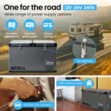 NNEMB 75L Dual Zone Portable Fridge / Freezer-SECOP Compressor-for Camping-Car-Caravan