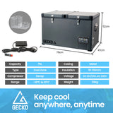 NNEMB 75L Dual Zone Portable Fridge / Freezer-SECOP Compressor-for Camping-Car-Caravan