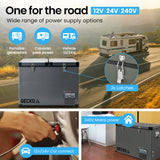 NNEMB 92L Dual Zone Portable Fridge / Freezer-SECOP Compressor-for Camping-Car-Caravan