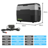 NNEMB 40L Portable Fridge Freezer 12V/24V/240V for Camping-Car-Caravan-Boats