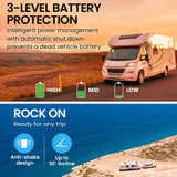NNEMB 50L Portable Fridge Freezer 12V/24V/240V for Camping-Car-Caravan-Boats