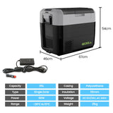 NNEMB 65L Portable Fridge Freezer 12V/24V/240V for Camping-Car-Caravan-Boats