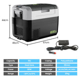 NNEMB 55L Portable Fridge Freezer 12V/24V/240V for Camping-Car-Caravan-Boats