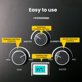 NNEMB Portable Gas Outdoor Camping Hot Water Heater System-with 12V Pump-Shower Head-Black