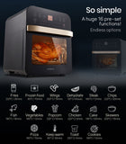 NNEMB 16L Digital Air Fryer with Rotisserie-Rose Gold