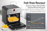 NNEMB 16L Digital Air Fryer with Rotisserie-Silver