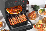 NNEMB 16L Digital Air Fryer with Rotisserie-Black