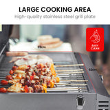 NNEMB 2-Burner Stainless Steel Portable Gas BBQ Grill