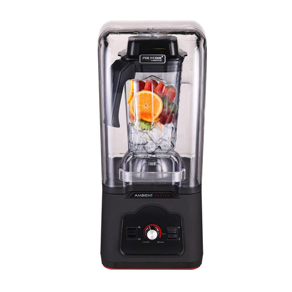 NNEMB Commercial Blender Quiet Enclosed Processor Smoothie Cafe Mixer Fruit