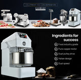 NNEMB Commercial 20L 1500W Spiral Dough Mixer Machine-2 Speed