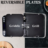 NNEMB Smart Multi Contact Grill and Sandwich Panini Press-with Waffle Maker Plates