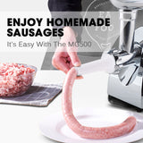NNEMB 2800W Electric Meat Grinder Mincer Sausage Filler Kibbe Maker Stuffer Kitchen