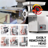 NNEMB Meat Grinder Mincer Food Commercial Electric Machine Chopper Shredder