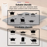 NNEMB Electric Induction Portable Cooktop Ceramic Hot Plate Kitchen Cooker 10AMP