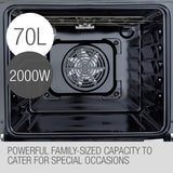 NNEMB 60cm 8 Functions Built-In Electric Wall Oven-OE708A