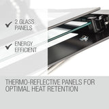 NNEMB 60cm Stainless Built-in 70L Grill 8 Function Fan Forced Electric Wall Oven