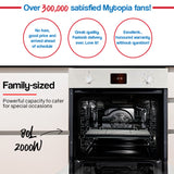NNEMB 60cm 80L 8 Functions Built In Electric Wall Oven