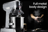 NNEMB Silver 10L Commercial Grade Planetary Mixer
