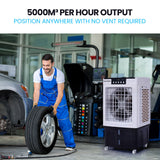 NNEMB 30L Evaporative Air Cooler Portable Industrial Fan-Purifier-Humidifier-Remote Control