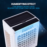 NNEMB 30L Evaporative Air Cooler Portable Industrial Fan-Purifier-Humidifier-Remote Control