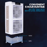 NNEMB 35L 220W Evaporative Air Cooler Portable Industrial Fan-Purifier-Humidifier-Remote Control