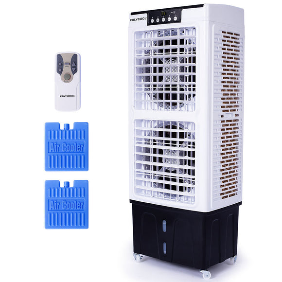 NNEMB 35L 220W Evaporative Air Cooler Portable Industrial Fan-Purifier-Humidifier-Remote Control