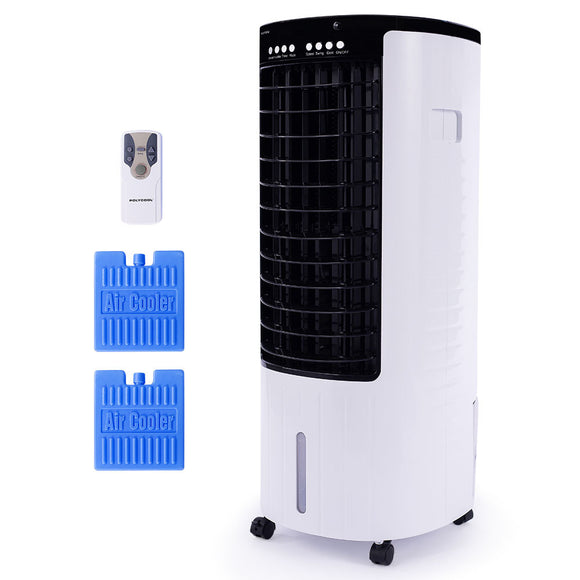 NNEMB 12L Evaporative Air Cooler Portable Home Fan-Purifier-Humidifier-Ioniser-Remote Control