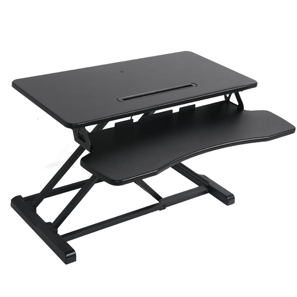 NNEIDS Standing Office Desk Riser Height Adjustable Sit Stand Shelf Computer