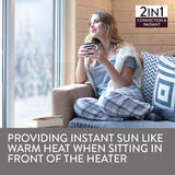 NNEMB Supaheat II LPG Indoor Gas Heater Room Floor Portable Flueless Radiant