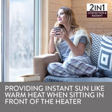 NNEMB Supaheat II Natural Gas Indoor Room Heater Portable Floor Flueless 80m&#178;