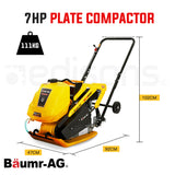 NNEMB 111kg 400x545mm 7.0HP Plate Compactor-Sprinkler System (BCX-800)