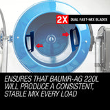 NNEMB 220L Portable Electric Concrete Cement Mixer