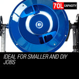 NNEMB 70L Portable Electric Concrete Cement Mixer