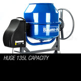 NNEMB 135L Portable Electric Concrete Cement Mixer