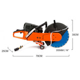 NNEMB Concrete Cut Off Demolition Saw Wet Demo Road Cutter Brick