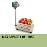 NNEMB 150kg/20g Platform Weighing Scales Electronic Digital Accurate Heavy-Duty Commercial Floor Scale