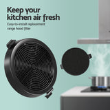 NNEDSZ   600mm Stainless Steel Kitchen Canopy With 2 PCS Filter Replacement