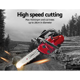 NNEDSZ 25CC Commercial Petrol Chainsaw - Red & Black