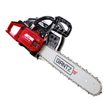 NNEDSZ 52CC Petrol Commercial Chainsaw Chain Saw Bar E-Start Black