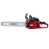 NNEDSZ 52CC Petrol Commercial Chainsaw Chain Saw Bar E-Start Black