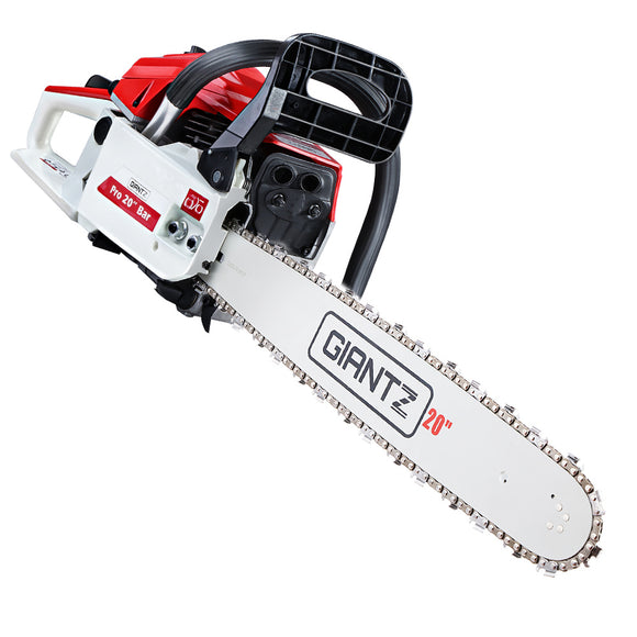 NNEDSZ 52CC Petrol Commercial Chainsaw Chain Saw Bar E-Start Pruning