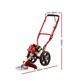 NNEDSZ 3-in-1 62cc Petrol Wheel Brush Cutter Whipper Saw Trimmer 2 Stroke