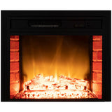 NNEMB 65cm Built In Recessed Electric Fireplace Heater with Flame Effect Options