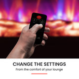 NNEMB 105cm Wall Mounted Electric Fireplace Heater with Flame Effect Options