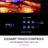 NNEMB 105cm Wall Mounted Electric Fireplace Heater with Flame Effect Options