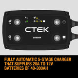NNEMB 140A Off Road DC/DC Charger System Combo with D250SA + Smartpass 120S + Battery Monitor
