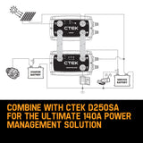 NNEMB Smartpass 120S DC/DC 120A Power Management System for Charging 12V Starter and Service Batteries