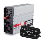 NNEMB Dual Input D250SE Charger + 2000W/4000W 12v/240v Pure Sine Wave Power Inverter Bundle